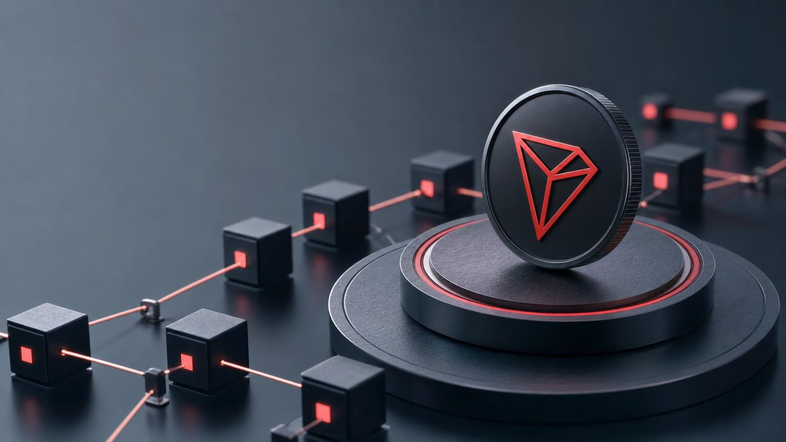 A TRX exchange screen beside a TRON block explorer showing transaction status, recipient address, network and confirmation progress